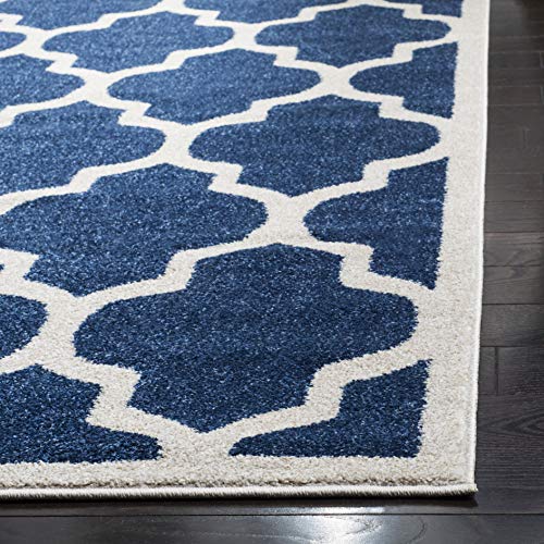 Tapete Decorativo SAFAVIEH 2'6" x 4', Azul Navy Beige miniatura 4