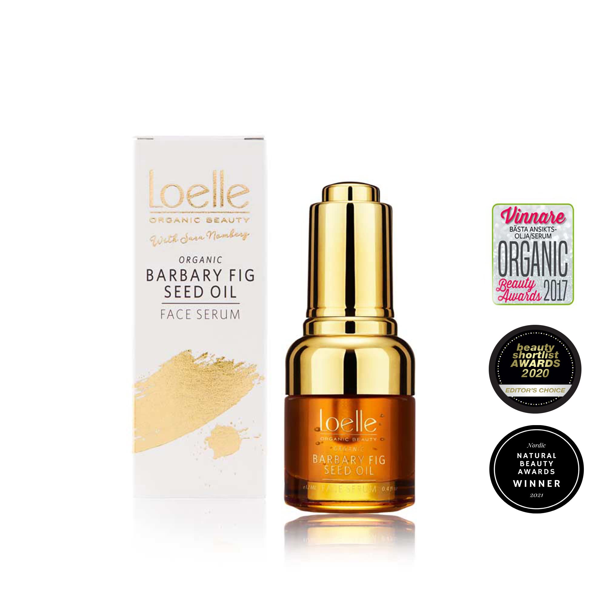 Loelle - Aceite de Semilla de Higo Chumbo Puro para Cara y Ojos - Suero Antiarrugas con Vitamina E y Ácido Linoleico - Antiojeras - Aceites Faciales - Colectado a Mano en Marruecos (16ml)