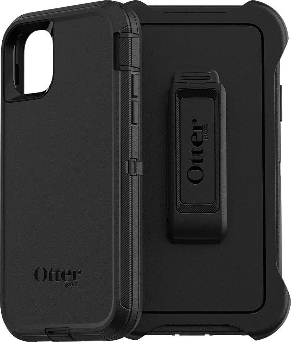 iPhone 11 Defender Series Case - Black | Rugged & Durable, with Port Protection, Includes…