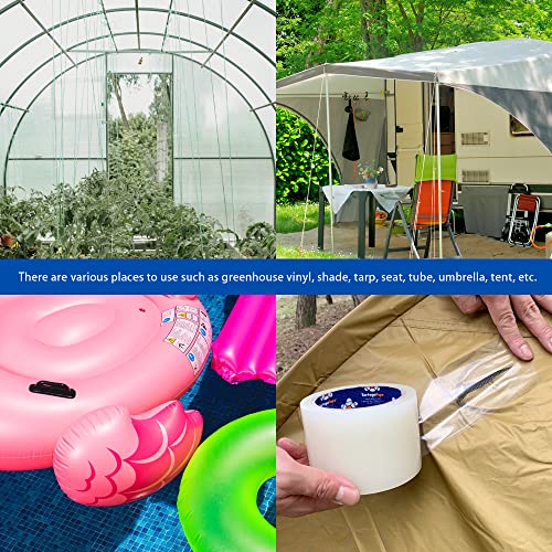 Tortugatape, Strong Repair Tape, 2.75Inches X 21Yards, Clear Repair Tape, Greenhouse Repair Tape, Excellent Heat Resistance, All Weather And Uv Blocking, With Waterproofing, 1 Unit #TOP4