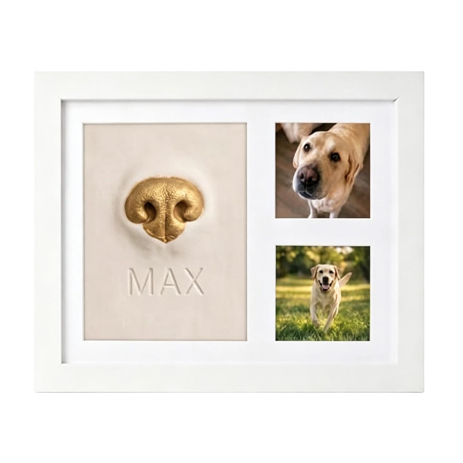 Dog Nose Print Kit, Pet Memorial Keepsake Frame Clear with Tools