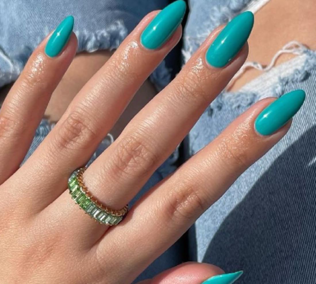 Premium Teal Green Nail Paint | Fine Glossy Finish Nail Polish | High Shine, Long-Lasting Formula | Smooth Application | 10 ml-image-45