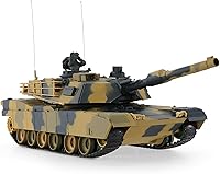 Vista 6 de POCO DIVO RC Tanque Airsoft Panzer a escala 1/24, modelo militar, vehículo infrarrojo