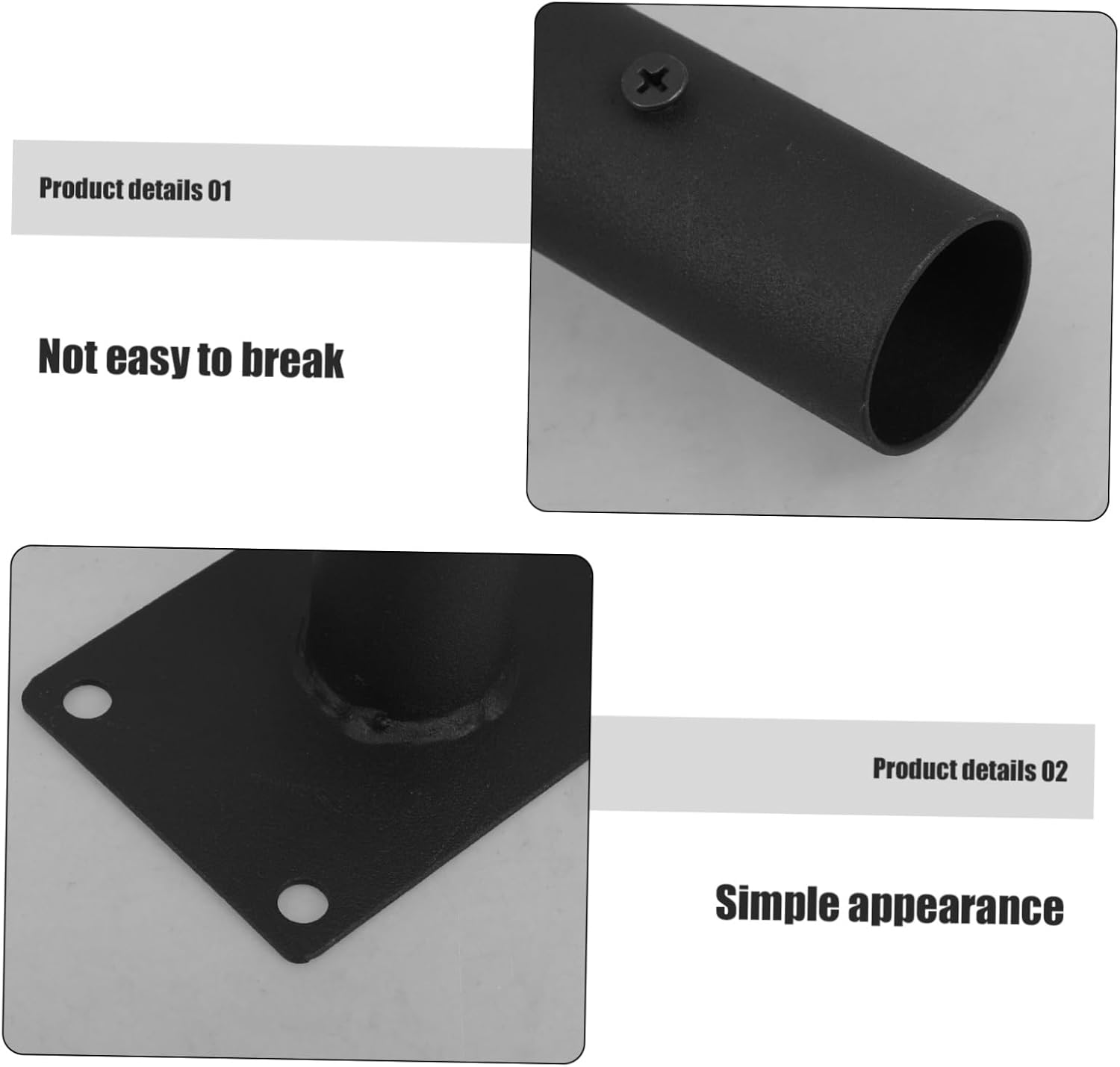 2pcs Heavy Duty Garden Fence Panel Base Mount for Easy Installation Supporter for Fencing and Sleek Design for Outdoor Use