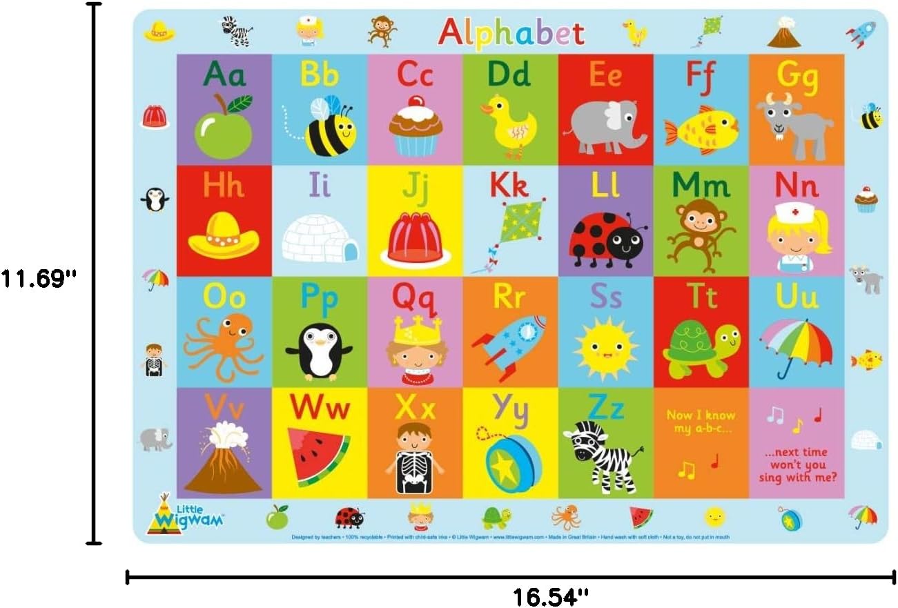 Little Wigwam Alphabet Placemat