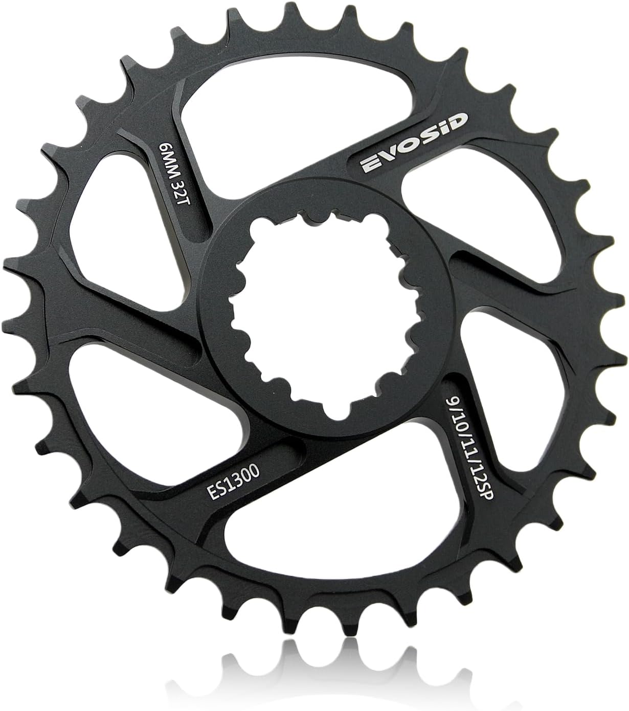 Mountain Bike Chainring 32T 34T 36T 38T Chainwheel Offset 6mm Narrow Wide Chainring CNC 7075 Aluminum Alloy, Direct Mount Chainring 8-12 Speed for SRAM GXP Crankset