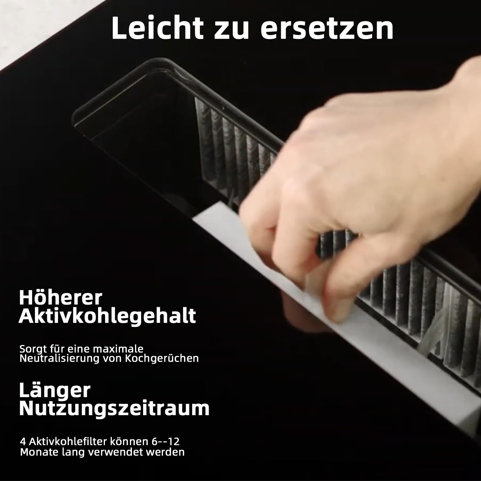 3 Stück Aktivkohle Dunstabzugshaubenfilter Für Bosch HEZ9VRCR0 17004805 / Siemens HZ9VRCR0 17004796 / Neff Z821VR0 17004806 / Gaggenau CA282111 / Constructa CZ9VRCR0