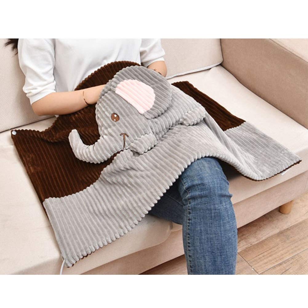 Amazon.com: Electric Heated Blanket, Multifunction USB Charging Heating Pad Leg  Blanket With Warm Pocket, Portable Soft Fleece Heated Wrap Blanket Throw  Nap Warmer For Travel Car Office Home (Color : Elephant) :
