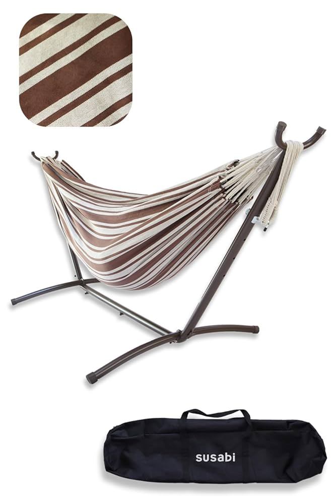 【Susabi】 ハンモック ダブルサイズ スタンド付き　自立式 楽天市場】【2025年新色登場！】＼専門店のハンモック