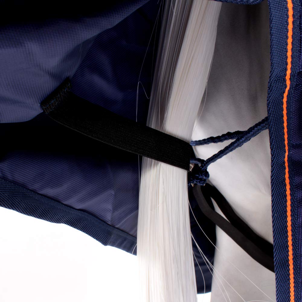 Bucas Therapy Turnout Decke 150g Navy/Orange