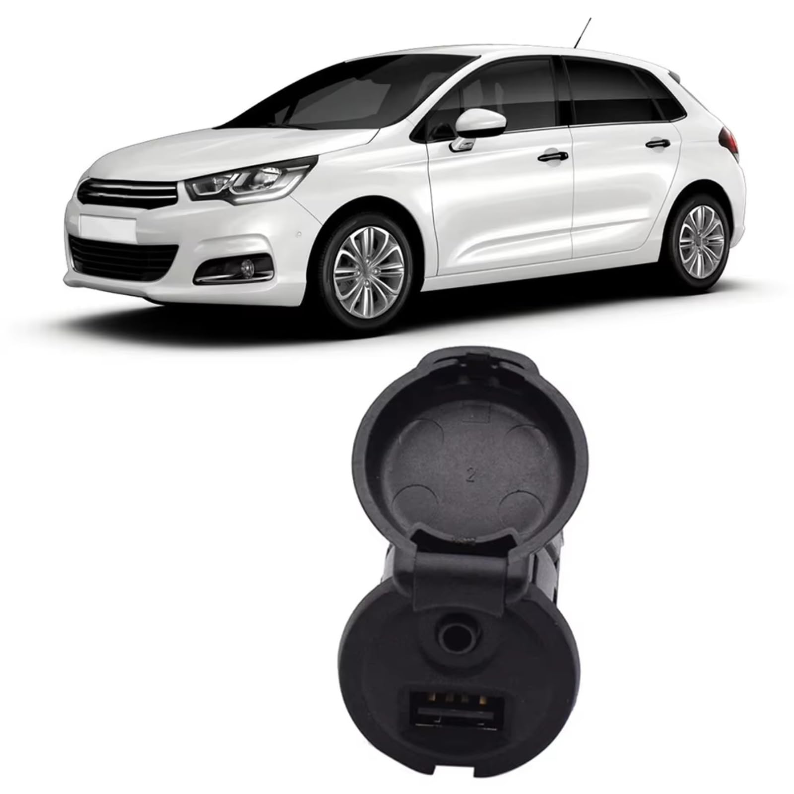 Adattatore interfaccia AUX USB per Auto, per Peugeot, per 508 208 RCZ 96645227XT 96647952XT Adattatore interfaccia AUX ausiliaria Presa USB