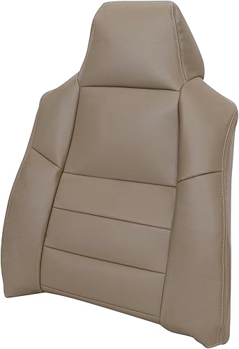 Miniatura 3 de NLQR Funda de asiento de repuesto para parte trasera del lado del conductor, piel de microfibra, color marrón pergamino, compatible con Ford F250