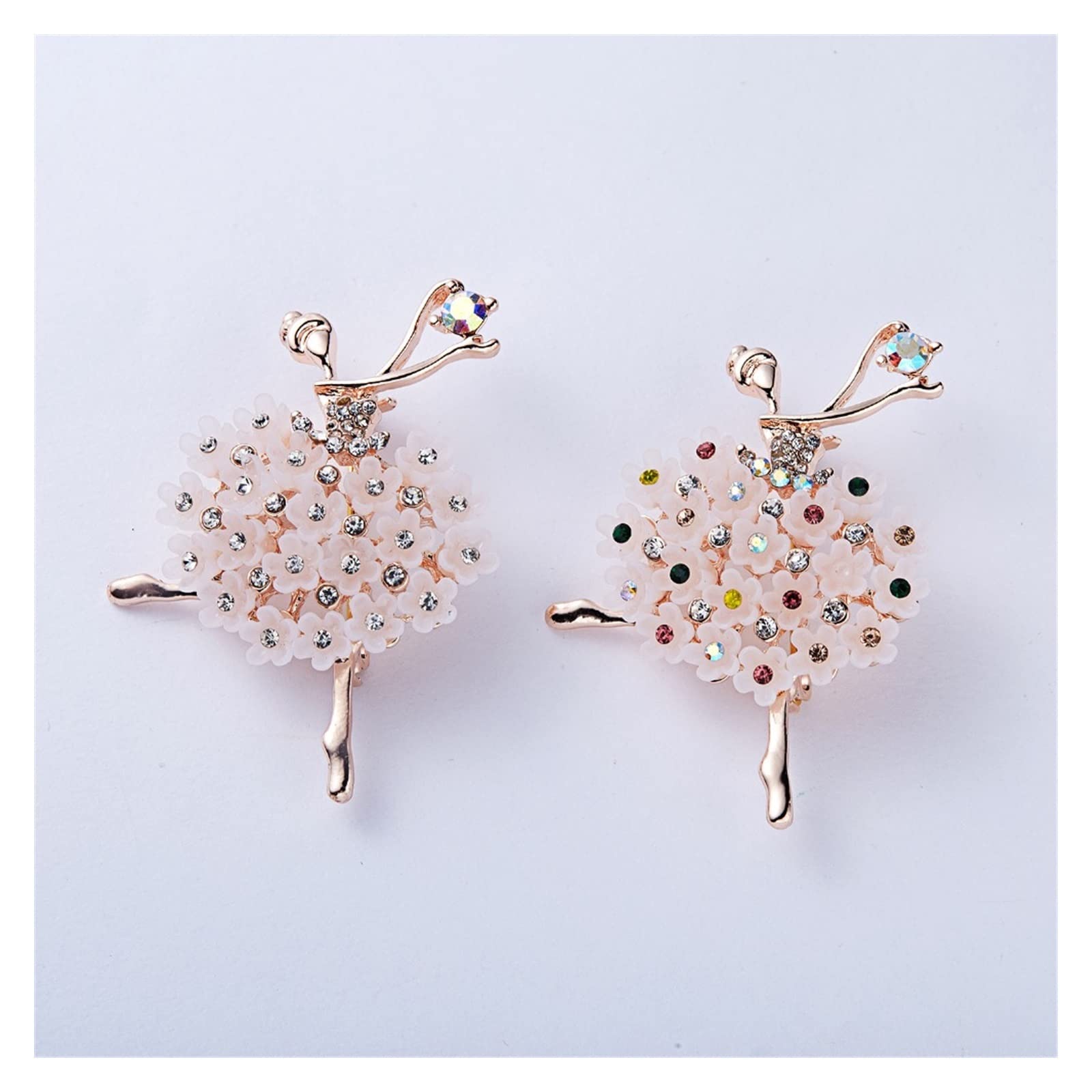 Stof Camelia Bloem Broche Pins Parel Kwastje Corsage Sieraden Broches Voor Vrouwen Shirt Kraag Kleding Accessoires Party Bruiloft Geschenken, Legering