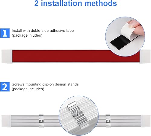 Vista 5 de Barra de luz interior LED de 12 V 108 LED, 1600 lúmenes, 6 W, CC, 12 voltios, tira de luces LED cerradas para remolque, cámper, camión, camioneta
