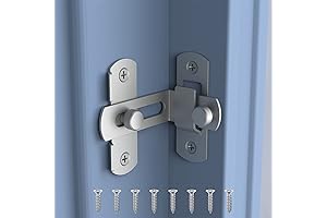 Easy DIY Hidden Door Lock: Barn Door Lock Latch with 90 Degree Swing