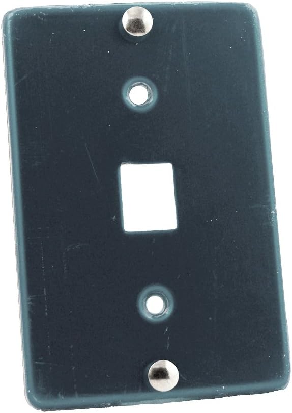 Leviton Telephone Wall Jack, 6P6C, Quick Connect, Stainless Steel, 40226-S