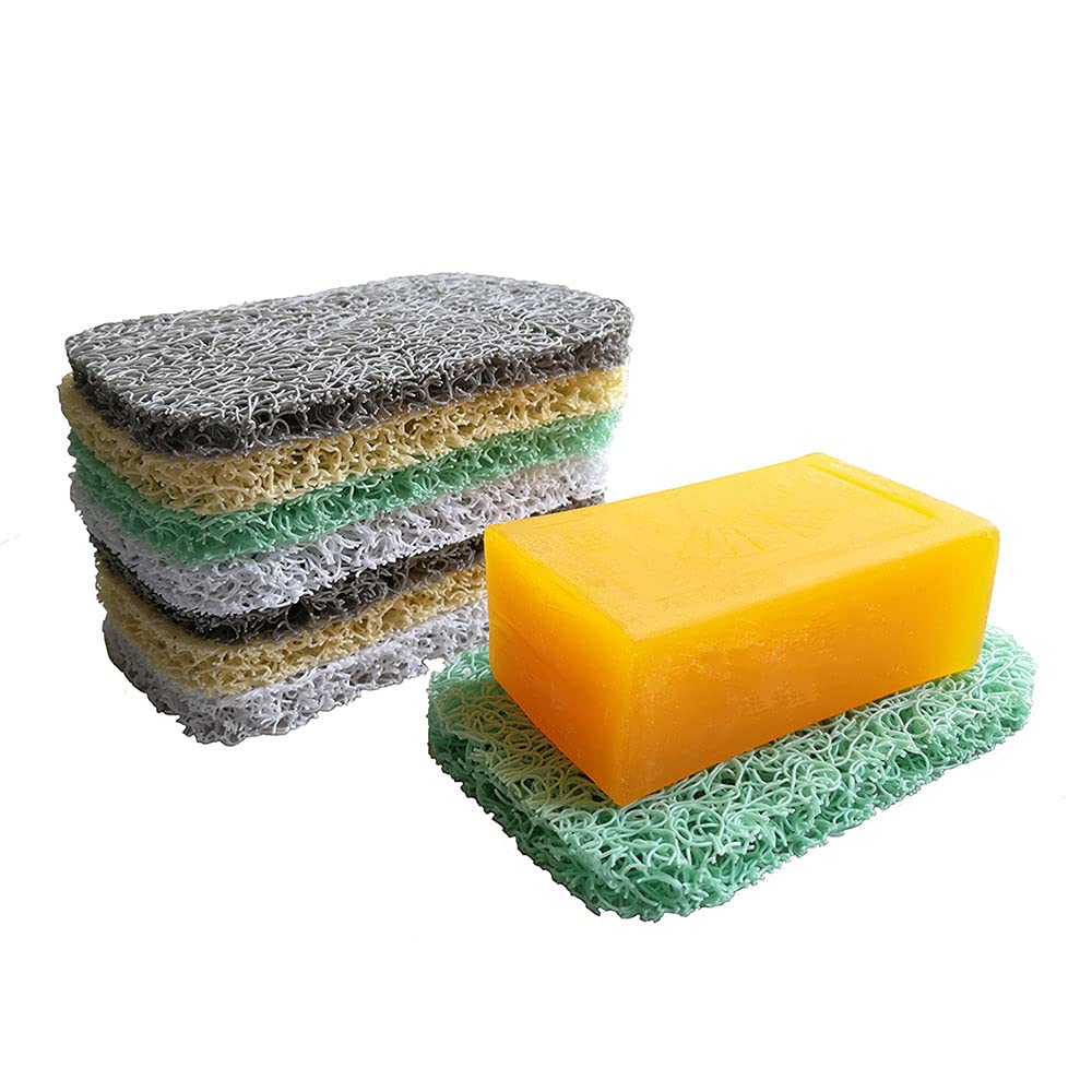 8 Piece Soap Saver Pads for Shower，Soap Draining Mat Soap Bar Holder Accessory for Bathroom