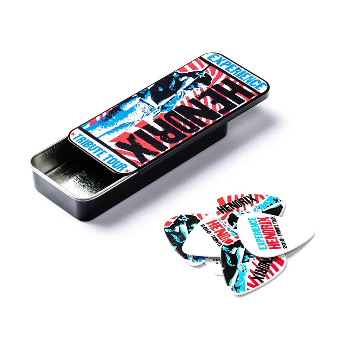 Jim Dunlop JHPT09M JIMI HENDRIX 'Experience' 6 Guitar Pick Tin