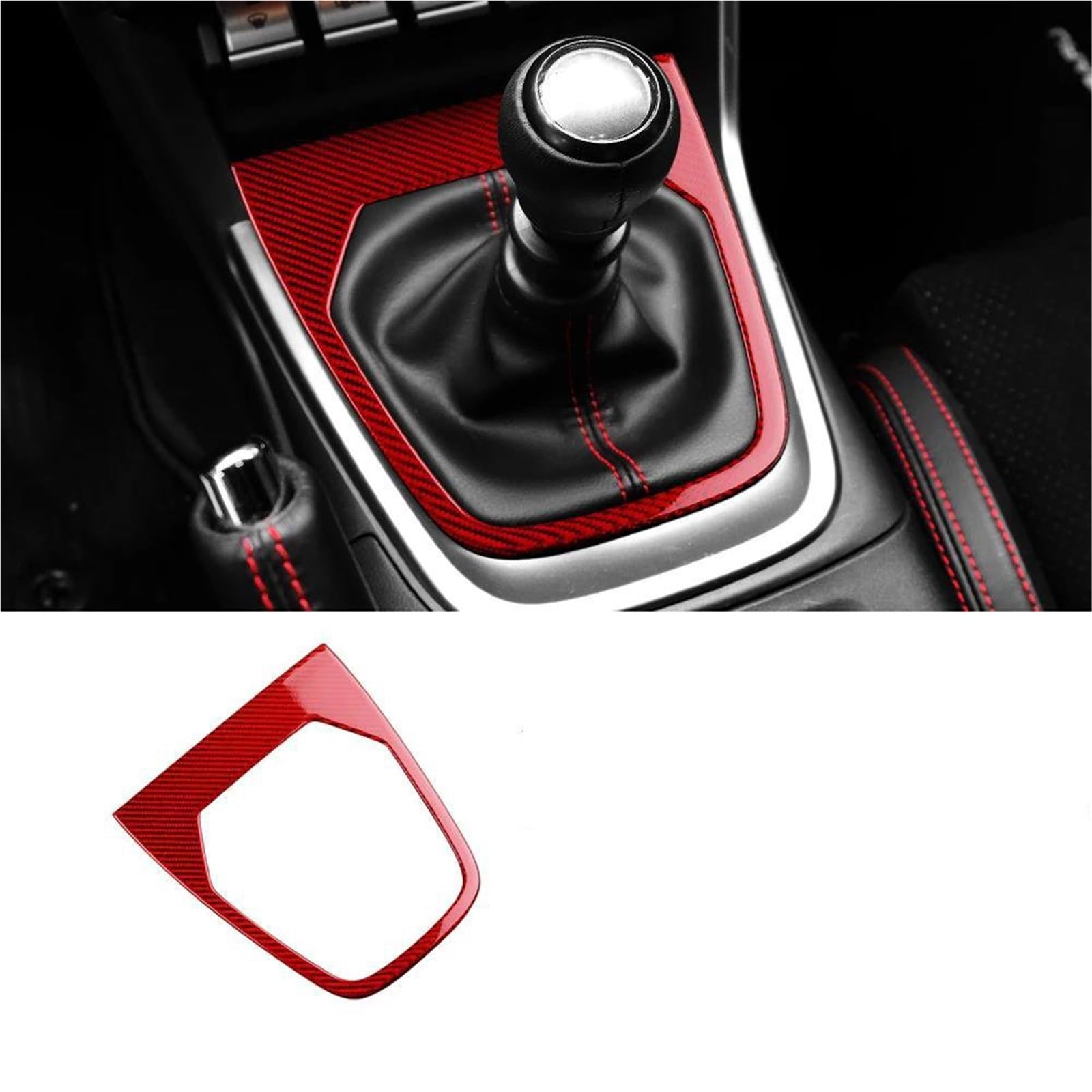 Car Gear Panel Cover Sticker Interior Trim LHD RHD Accessories for Toyota GR86 2021-2024 Truck(Rosso)