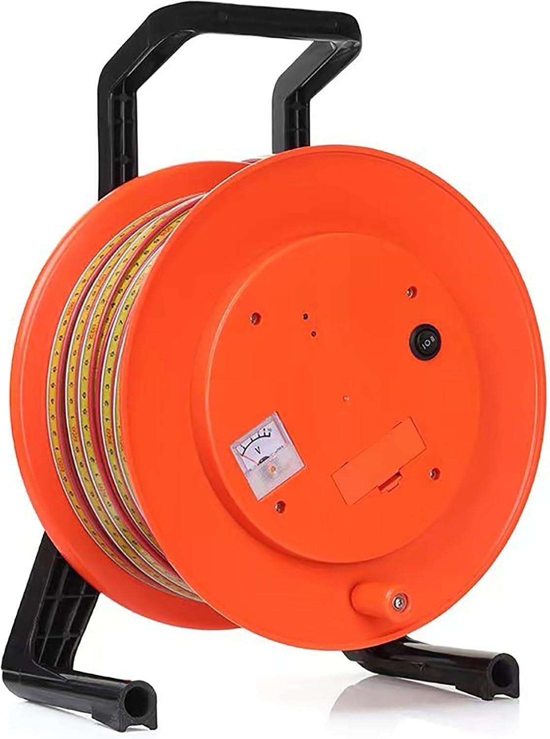 Water Level Meter with Stainless Steel Probe, 10–300m Cable Reel Depth Gauge, Well & Groundwater Level Measuring Tool for Industrial & Field Use(Size:10m/32.8ft)