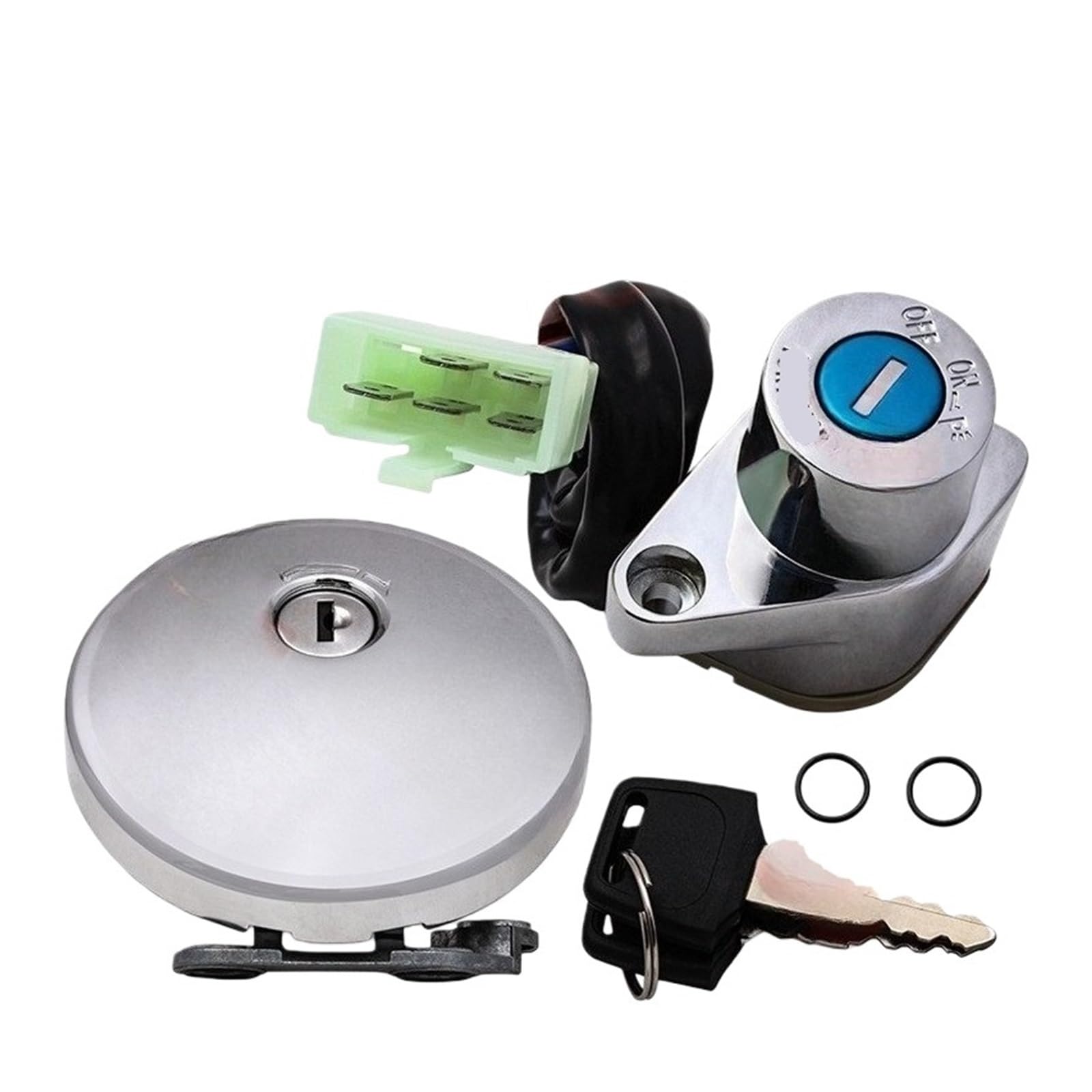 Tapones depósito Conjunto De Motocicleta, Kit De Bloqueo, Accesorios, Piezas De Tapa De Tanque De Combustible para VU&lcan VN800 para VU&lcan 500LTD