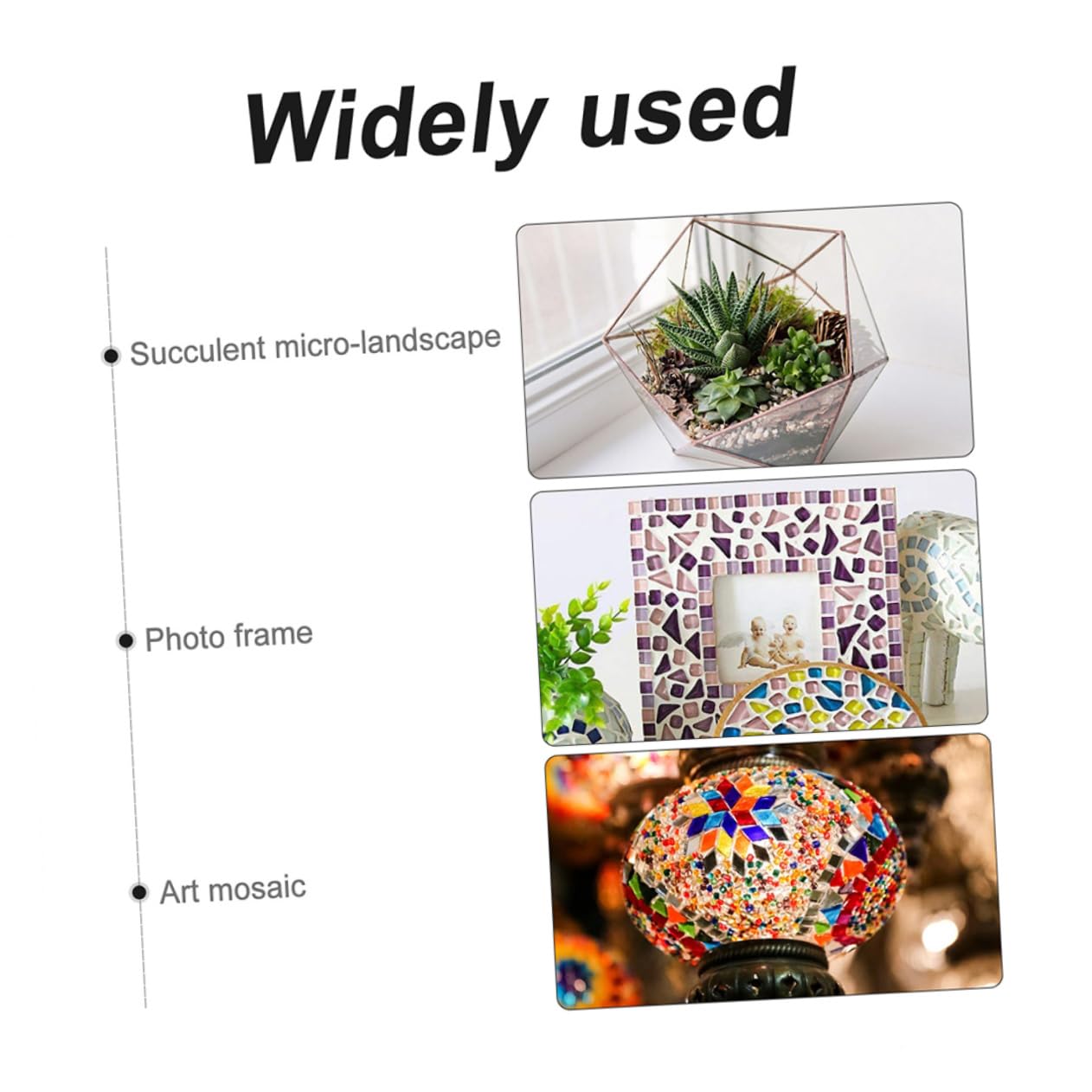 Piastrelle di Mosaico in Ceramica Fai da Te 500g, Sacchetto | Decorazione Casa e Giardino, Pezzi Irregolari Artigianali, Facili da Usare e Resistenti