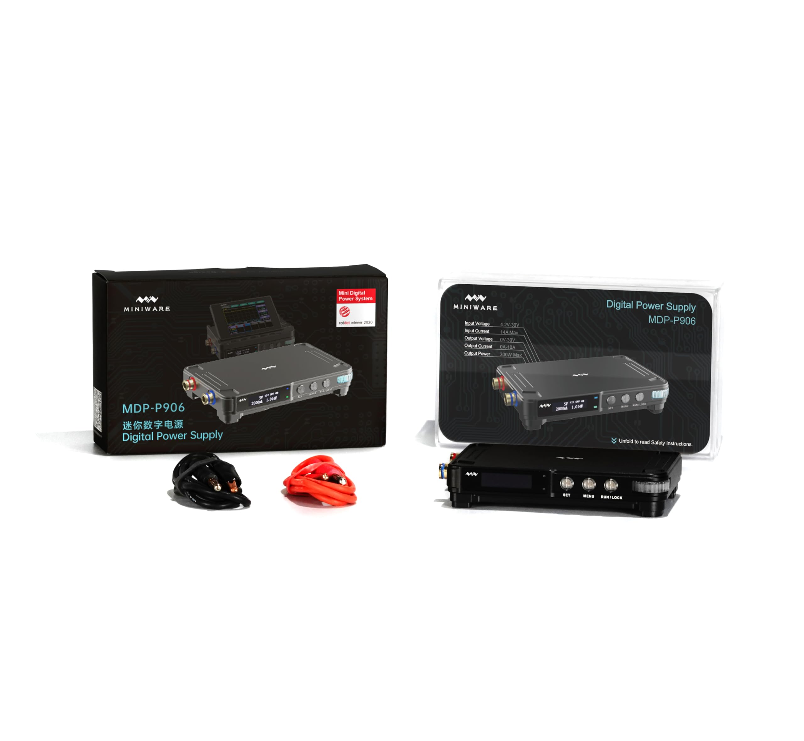 MINIWARE MDP-P906 Alimentatore Digit Regolabile Alimentazione Moduli Mini 4.2-30V 5A DC QC PD Potenza Laboratorio Aggiornamento firmware Supporto