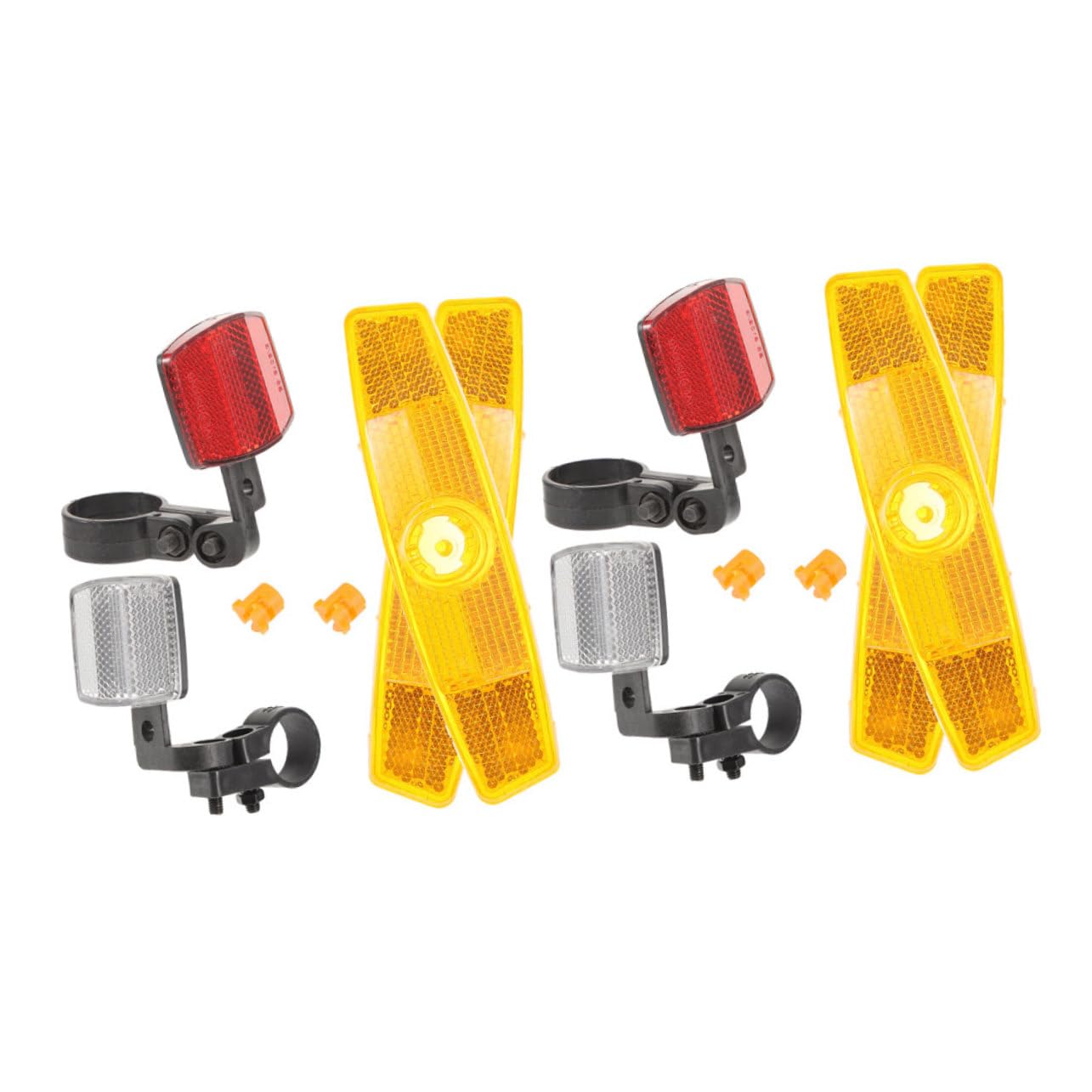 Abaodam Cycle Safety Reflectors Set 2 Pack Bike Rear Reflectors Taillight Night Riding Visibility Easy to Install Plastic