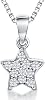 JOOLS by Jenny Brown ®- Sterling Silver Pendant - Featuring a Tiny Cubic Zirconia Set Star