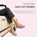 FAUSTO FST FJDWC-7050 PEACH-37 Women Peach Back Open Side Stitched Slip On Shoe | Half Cut Round Toe Shoes with Memory Cushioned Footbed | Outing Comfort, Evening, Casual Office Wear (4 UK) gallery image