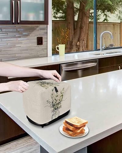 Miniatura 4 de Rustic Spring Sweet Home - Cubierta antipolvo para tostadora de 4 rebanadas con bolsillos, a prueba de polvo y protección de huellas dactilares