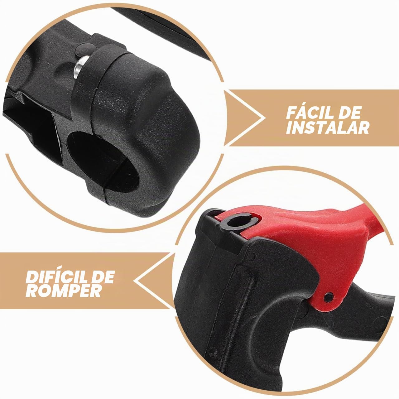 Gatuida Freno De Mano Para Silla De Ruedas Candado Auto-bloqueo, Plástico Duradero, Par De Repuestos Laterales, Compatible Carros De Compra y Uso Transporte, Palanca Ergonómica Para Mayor Seguridad