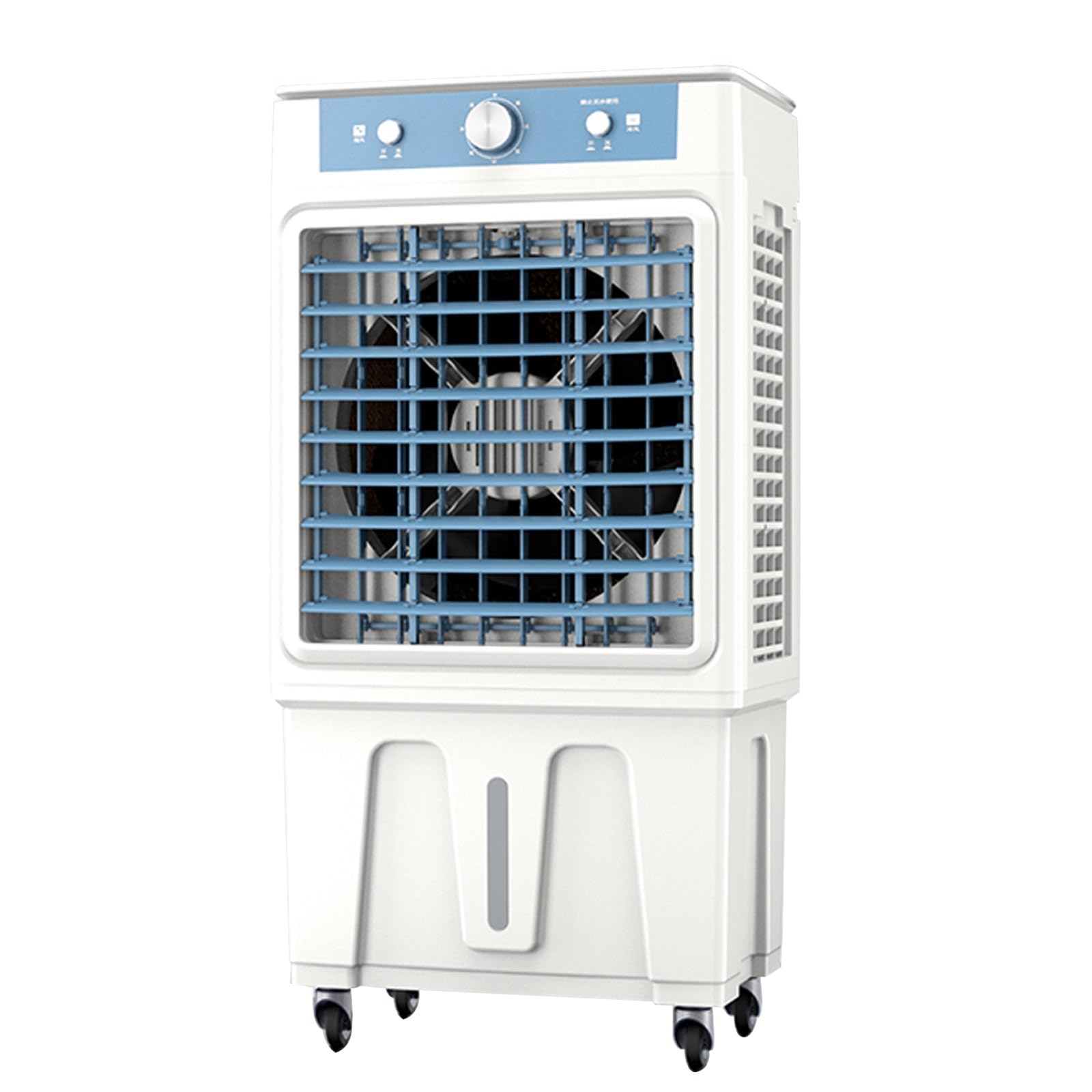 Raffreddatore d'aria evaporativo 3 in 1 con serbatoio dell'acqua da 30 litri, 3 velocità del vento per raffreddamento, umidificazione e ventilazione in soggiorno, camera da letto, ufficio