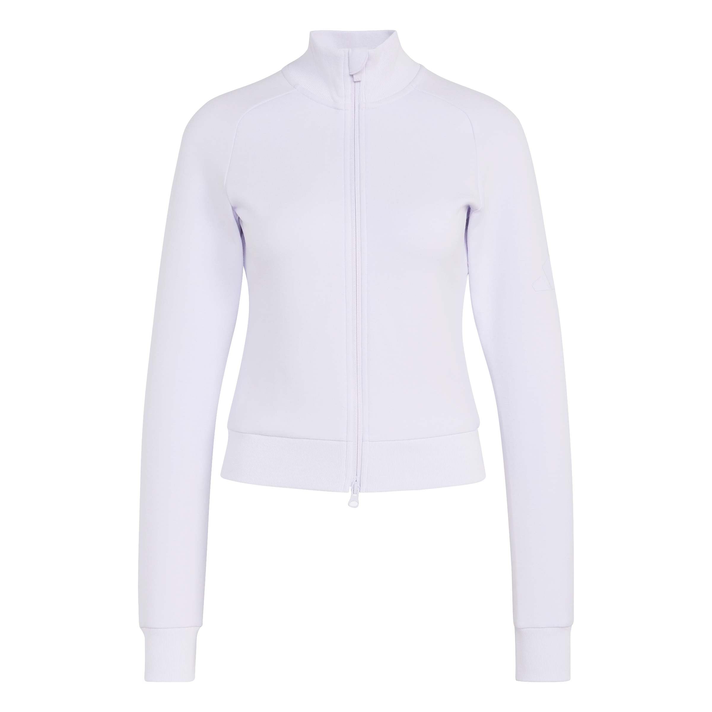 adidas Women's Soft Lux Slim Track Top Sweatshirt, Frozen Purple, XS