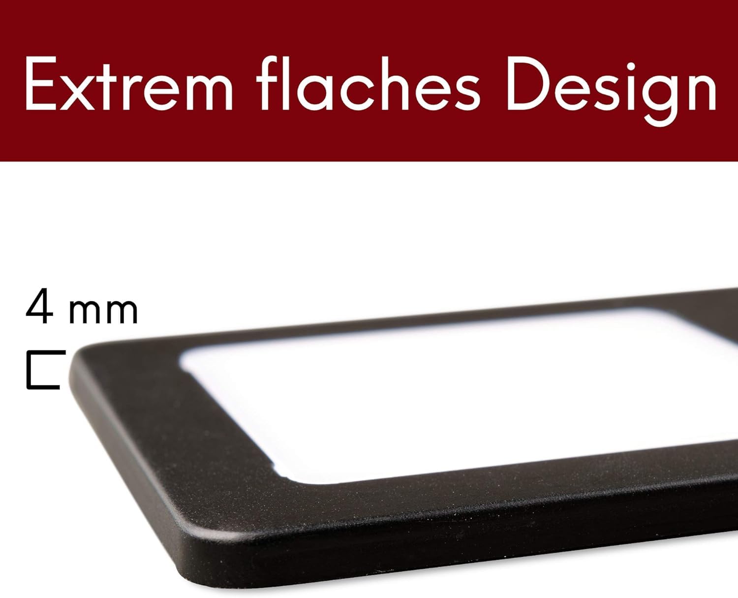 kalb | Faretto LED da incasso nero 5 W – molto piatto da cucina con funzione touch dimmer faretto da incasso faretto da incasso, a scelta: set da 2 pezzi bianco caldo