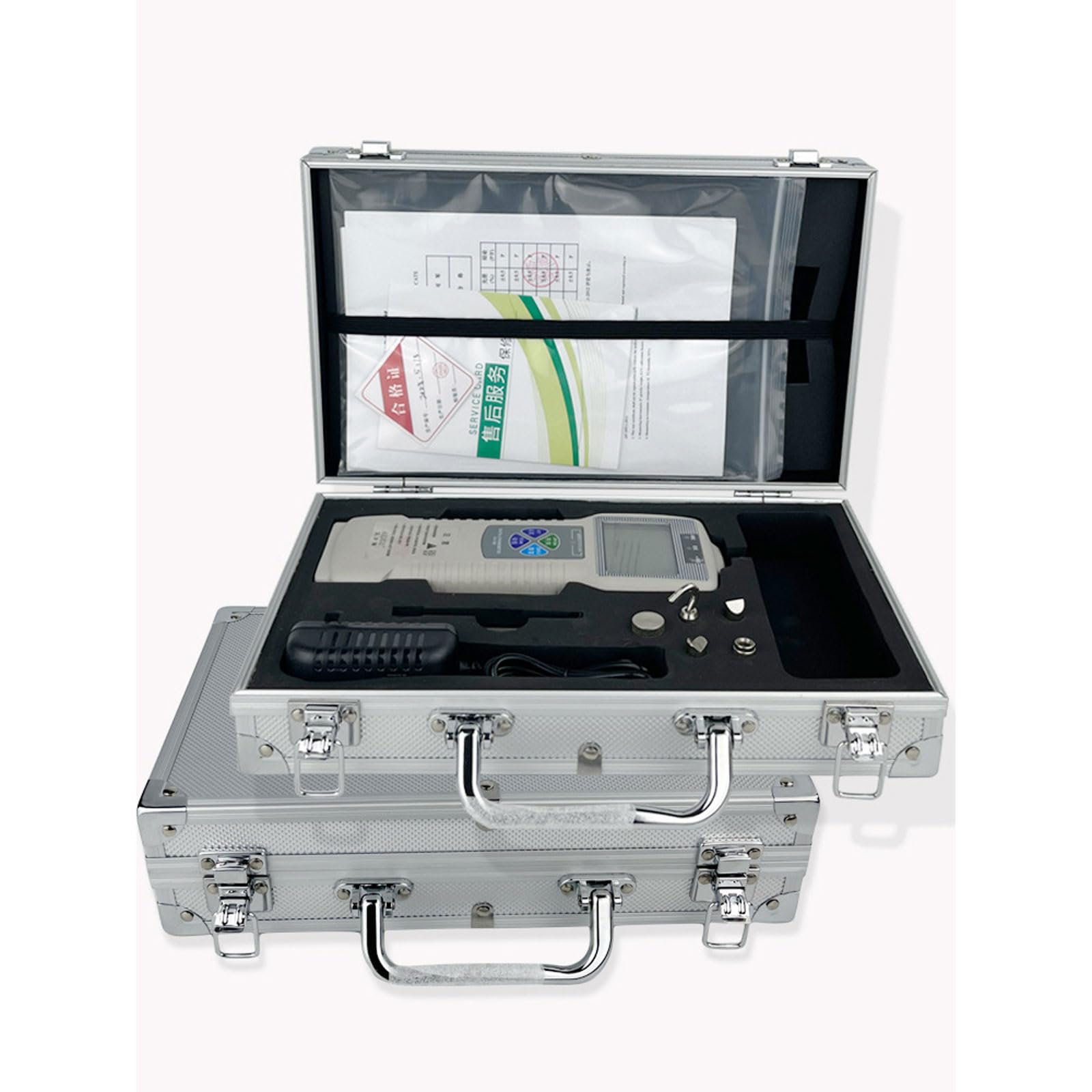 Medidor De Fuerza De Empuje Y Tracción, Medidor De Tensión De Empuje con Pantalla Digital, Máquina De Ensayo De Tracción para Bastidor De Tensión Horizontal,10n