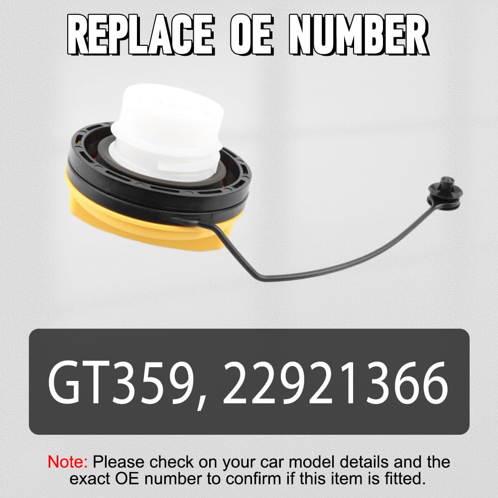 Bouchon De Réservoir Carburant Pour Chevy Express 3500/4500 2012-2017 | Remplaçant OEM 22921365 | Avec Sangles De Fixation