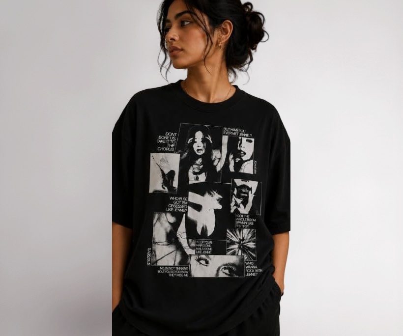 アイドル Mantra Oversized T-shirt (Black) jennie アイドル Mantra Oversized T-shirt (Black) jennie JENNIE - T-Shirt