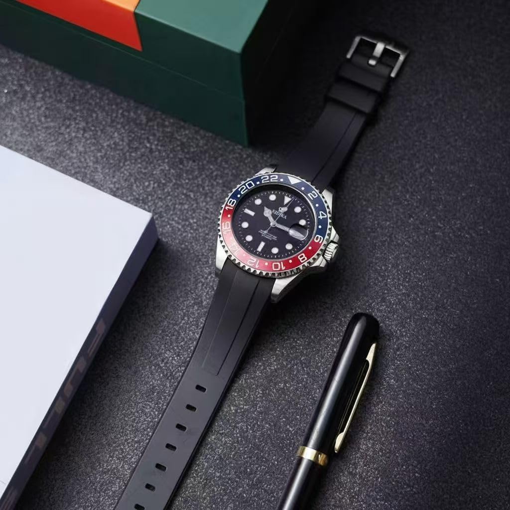 Men's Automatic Watch - Submarine Series - Date Calendar, Luminous Hands and Markers, Exhibition Caseback, Water-Resistant, Self-Winding, 43mm Case, Birthday,Christmas Gift