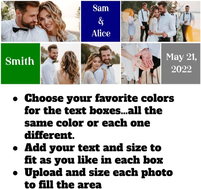 Custom Mug - Personalized Coffee Mug - Custom Cup with Pictures, Names, Text, Photos, Logos - 11, 15, and 20 oz with Color Options (Celebrate (5 Images)) - Image 4