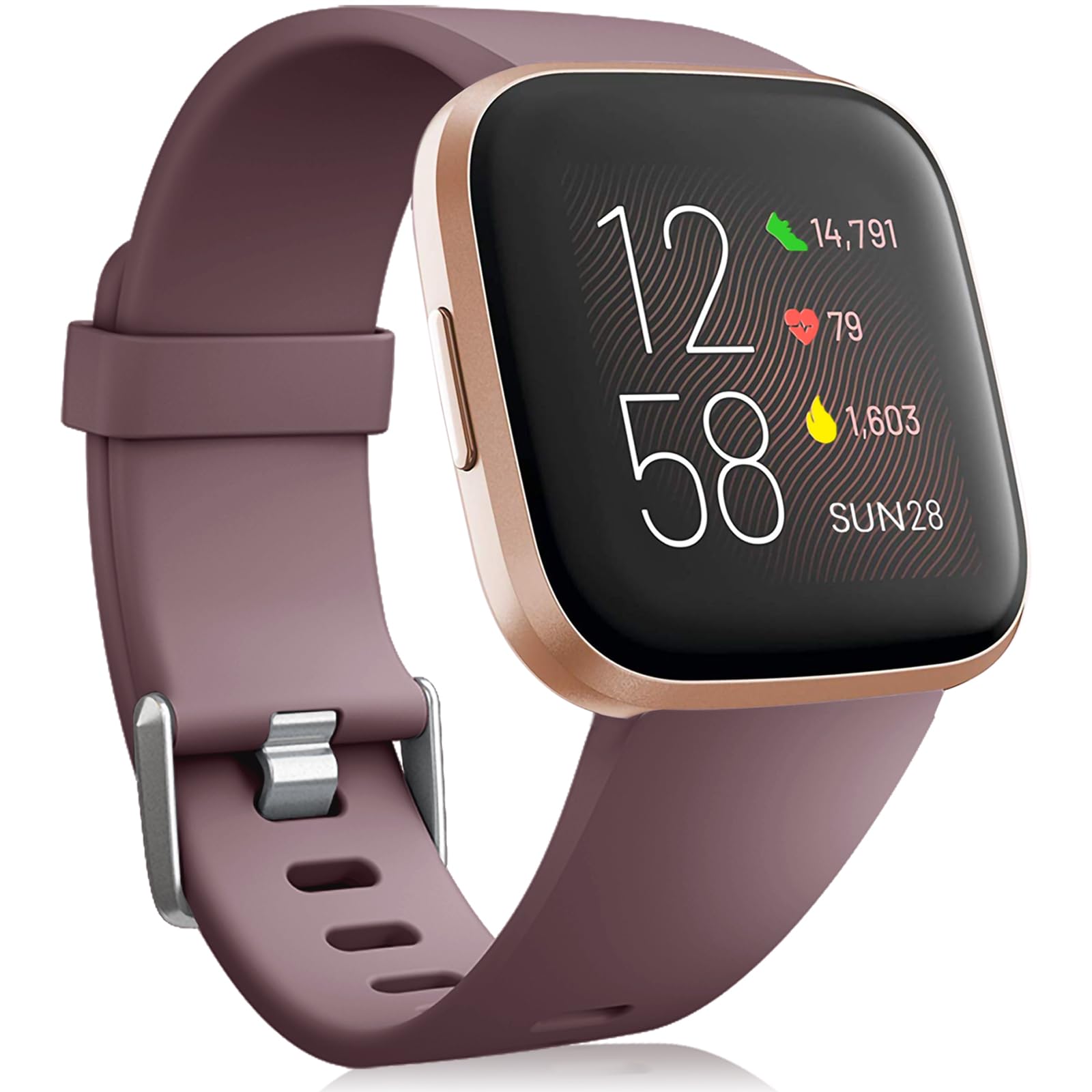 Oielai Silikon Sport Armband für Fitbit Versa 2/Versa/Versa Lite - Klassisches Ersatzarmband Kompatibel mit Fitbit Versa-Serie für Frauen und Männer