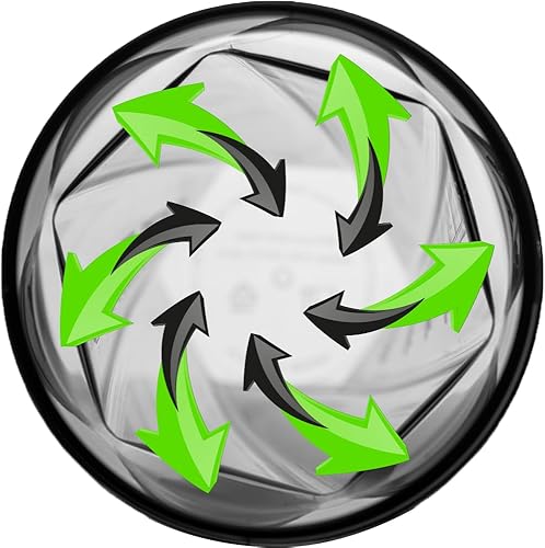 Miniatura 7 de Helimix Vortex - Botella mezcladora para batidora (28oz), Nautical Blue