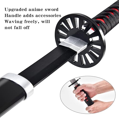 Miniatura 2 de Bamboo Demon Slayer Sword 41inch with Display Stand and Belt Rengoku Sword Tanjiro Sword Zenitsu Sword Anime Original Texture for Demon Slayer