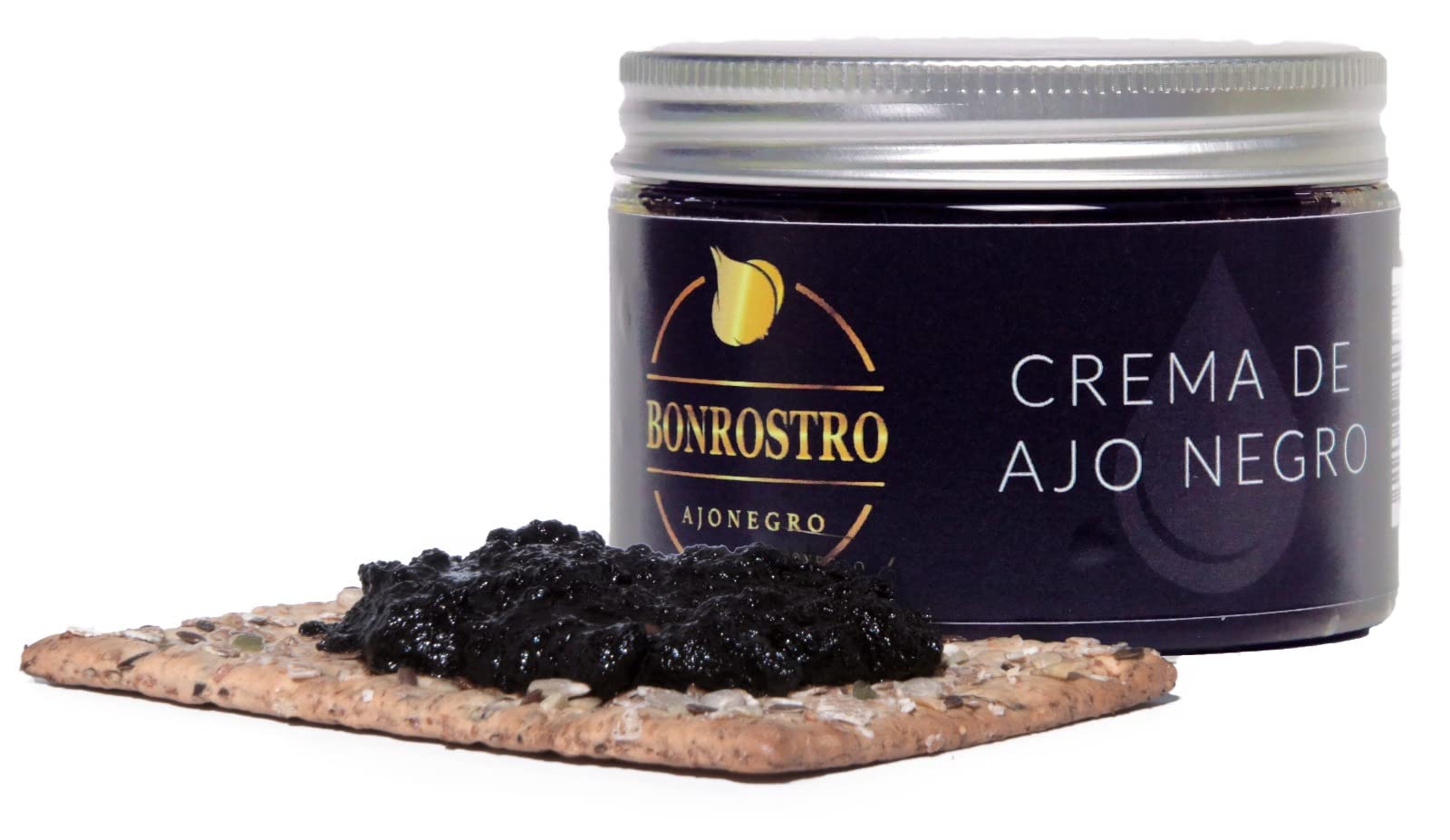 Bonrostro Ajo Negro - Vasetto da 600 grammi di crema all'aglio nero