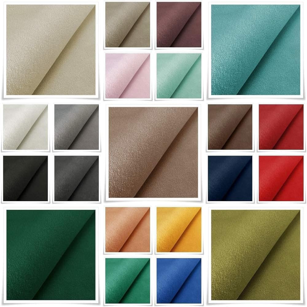 MONILLA Microfaser Velours Meterware 5 M x 143 cm breit – Weicher und strapazierfähiger Möbelstoff, vielseitiger Polsterstoff und Samtstoff in Uni-Farben, ideal für Sofas und Stühle - Amethyst