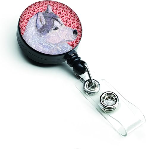 Caroline's Treasures SS4464BR - Carrete retráctil para tarjetas de identificación de enfermeras con clip, soporte retráctil para tarjetas de