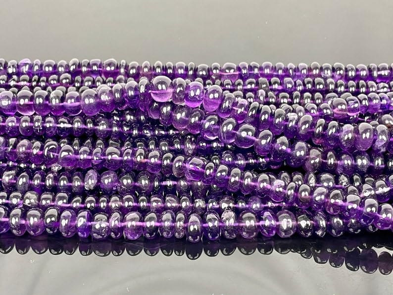 Améthyste naturelle AAA 8mm : perles rondes lisses pour la création de bracelets