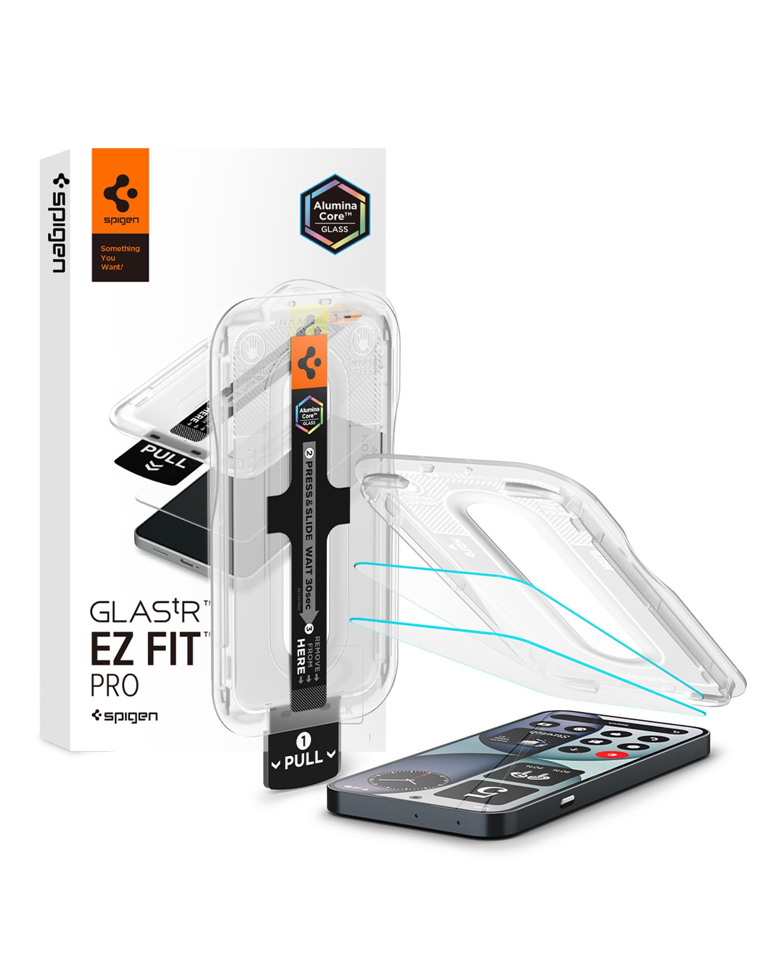 Spigen Glas.tR EZ Fit Pro Tempered Glass Screen Protector Guard for Nothing Phone 4a [2 Pack]-picture-25