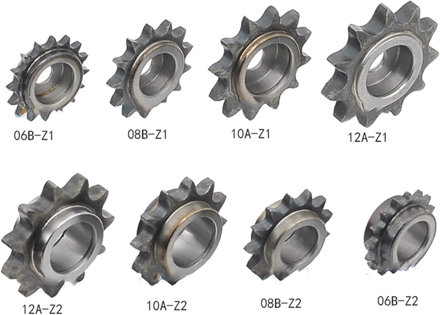 Motorritzel, Zahnrad, Modulritzel, 2 Stück Motorritzel, Motorritzel 921 Zähne, 1020 mm Innenloch, Antriebsrollenkette, Förderrollenketten, Umlenkrad mit Lager(10a12 Teeth Single Bearing X 12mm)