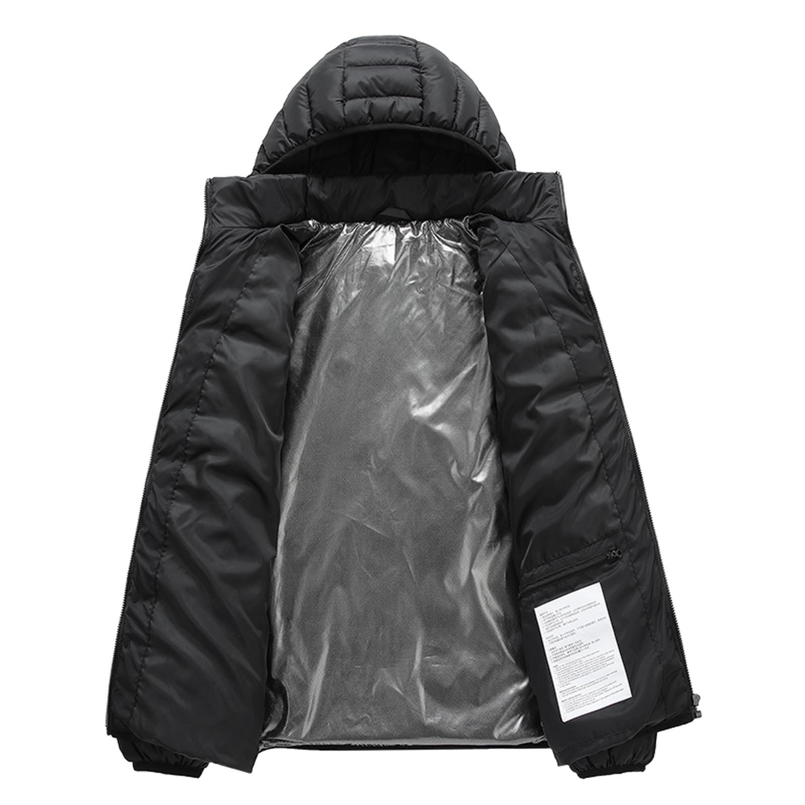 NUSGEAR Chaqueta Calefactable Unisex Hombre Mujer, Calentador Abrigo Térmico Eléctrico USB con 21 Zonas Calefactables Chaquetas Calefactor Temperatura Ajustable para Moto al Aire Libre